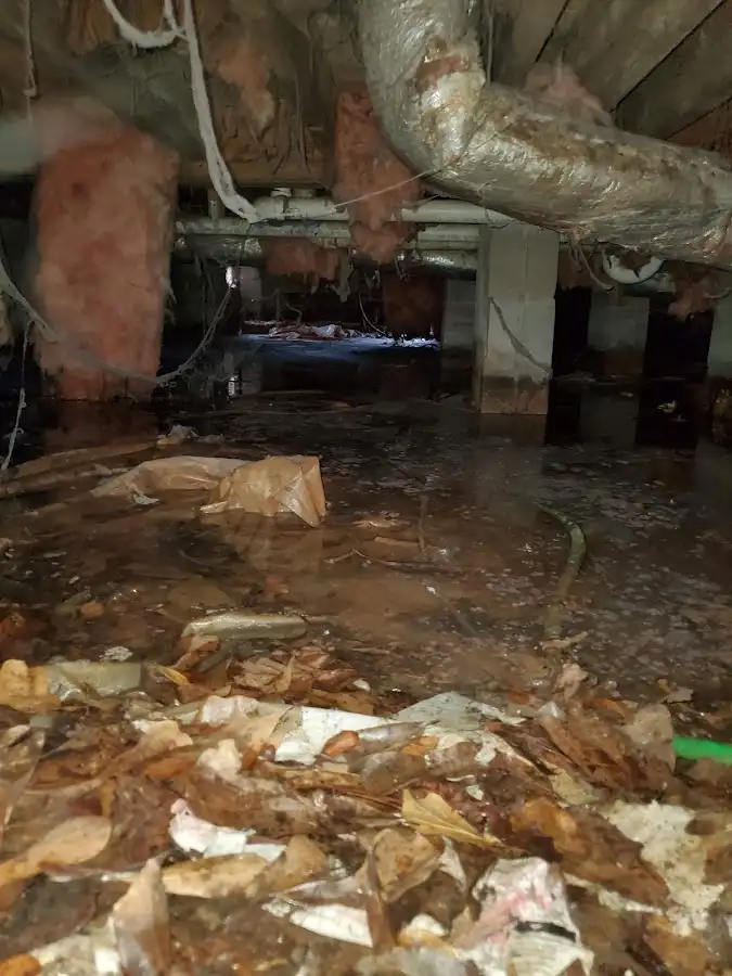 Crawl space flood assessment for Commercial Water Damage Restoration in Four Corners